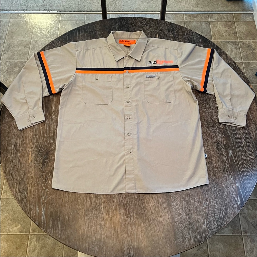 33 DEGREES Men’s Long Sleeve Button Down Shirt Size XL